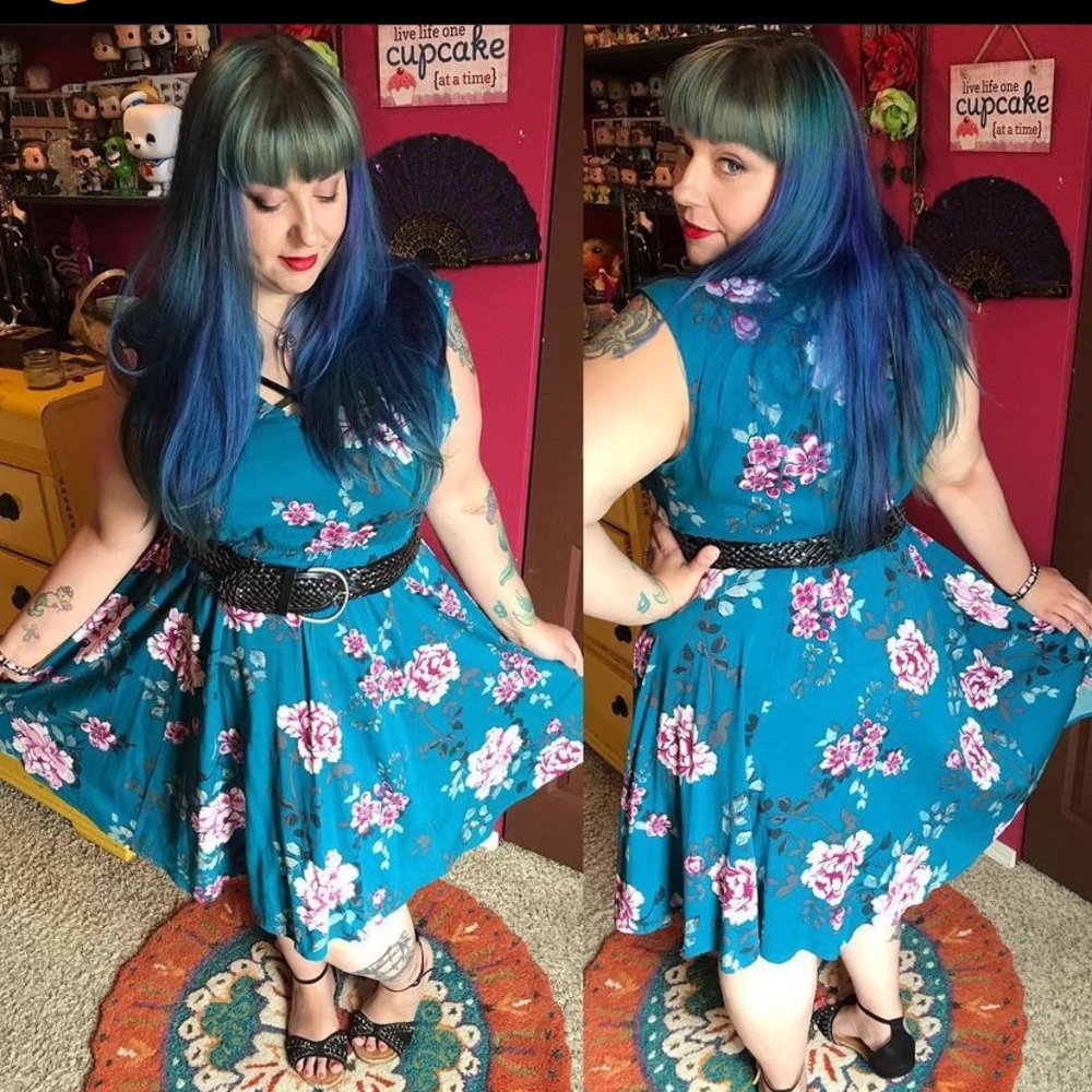 Torrid floral challis dress